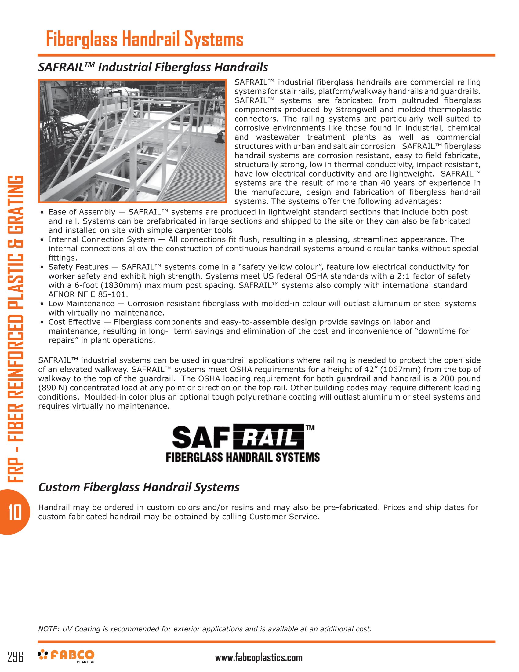 Fiberglass Handrail Systems