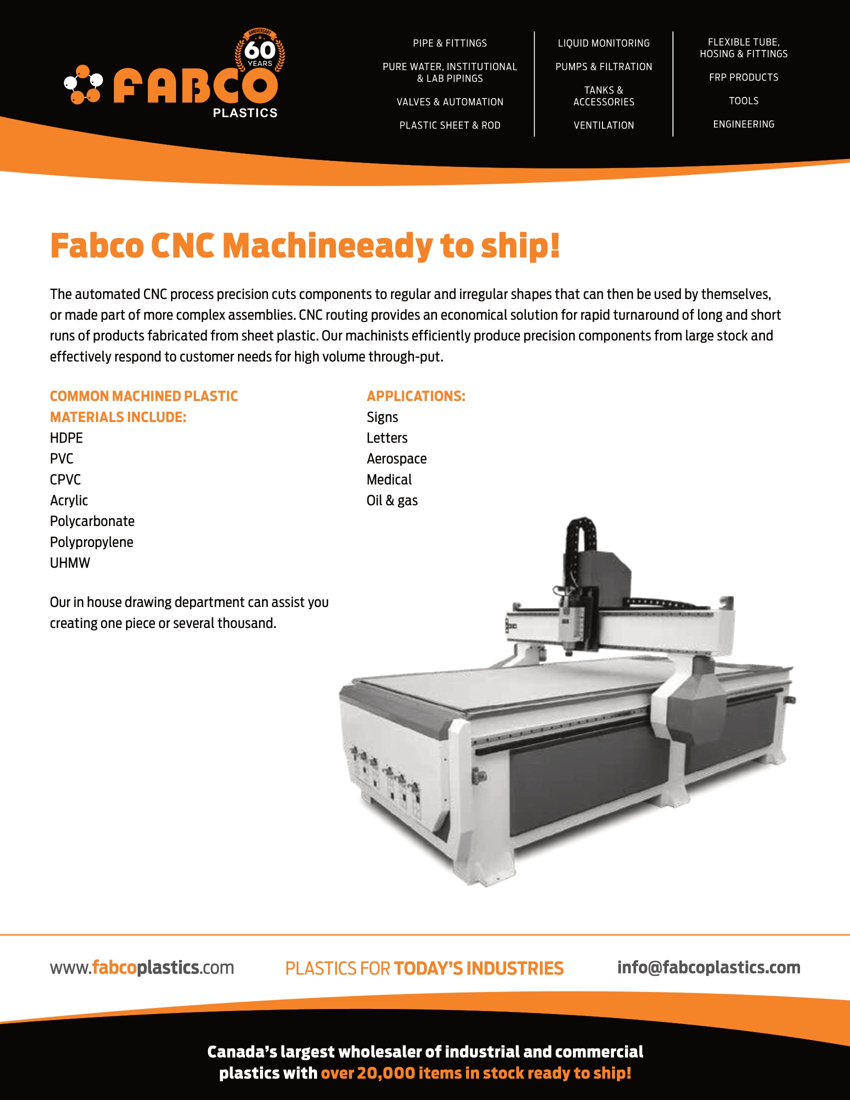 Fabco CNC Machineeady to ship!